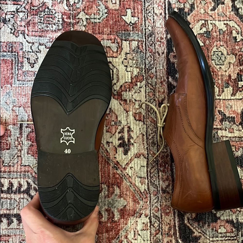 LD. Boss Tan Brown Oxford Men Shoes - Picture 5 of 17